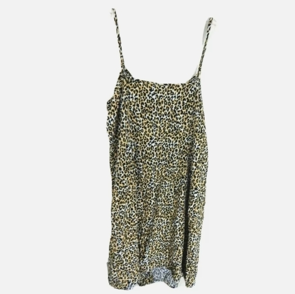 City Chic Leopard Print Button Down Tank Dress - Picture 2 of 3